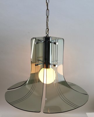 Italian Mid-Century Modern Acrylic Glass Pendant Lamp-MJY-1148910