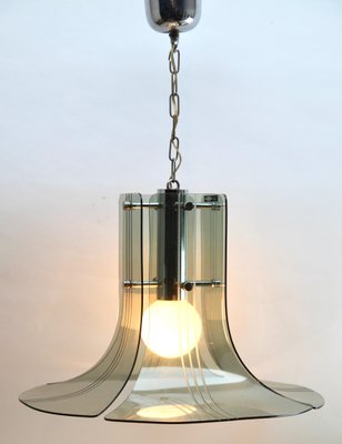 Italian Mid-Century Modern Acrylic Glass Pendant Lamp-MJY-1148910