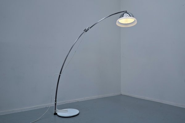 Italian Mid-Century Modern Adjustable Arc Floor Lamp by Goffredo Reggiani, 1960s-FGA-1033326