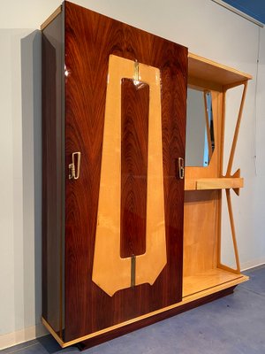 Italian Mid-Century Modern Hallway Wardrobe with Console, 1950s-MTX-1259667