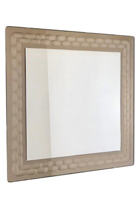 Italian Mid-Century Modern Italian Wall Mirror by Antonio Lupi for Cristal Luxor, 1960s-LYQ-1171603