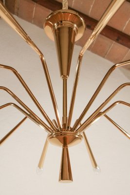 Italian Mid-Century Modern Model 342 Chandelier by Oscar Torlasco for Lumi Milano, 1950s-MTX-1132633