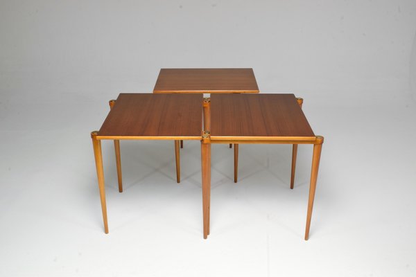 Italian Mid-Century Side Tables, 1960s, Set of 3-GXL-860051