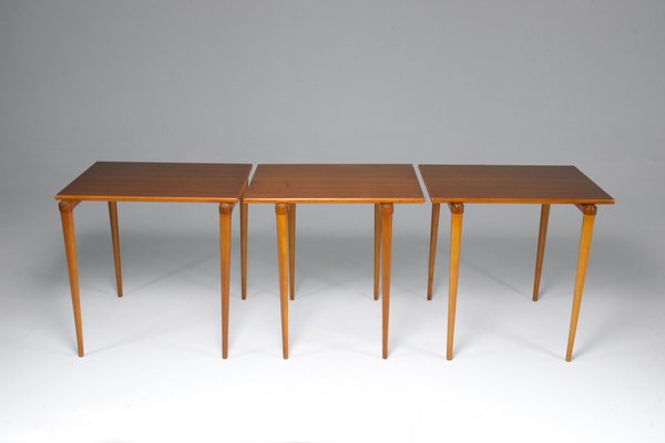 Italian Mid-Century Side Tables, 1960s, Set of 3-GXL-860051