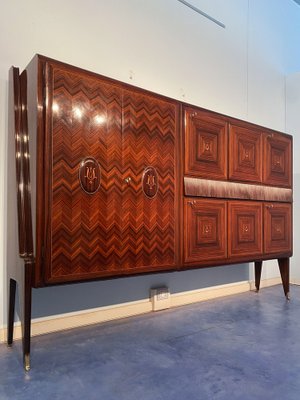 Italian Mid-Century Tall Sideboad in Walnut by Vittorio Dassi, 1950s-MTX-1339071