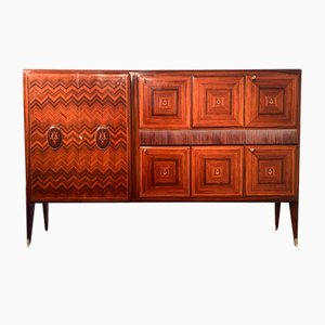 Italian Mid-Century Tall Sideboad in Walnut by Vittorio Dassi, 1950s-MTX-1339071