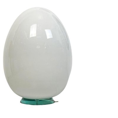 Italian Milk Glass Egg Floor Lamp, 1980s-GDD-1313674