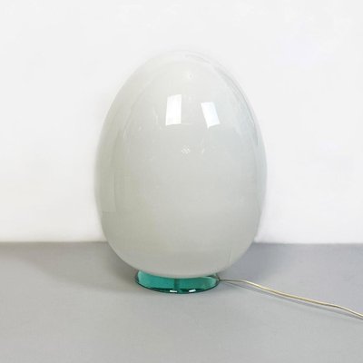 Italian Milk Glass Egg Floor Lamp, 1980s-GDD-1313674