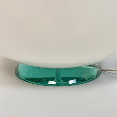 Italian Milk Glass Egg Floor Lamp, 1980s-GDD-1313674