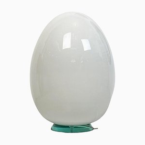 Italian Milk Glass Egg Floor Lamp, 1980s-GDD-1313674