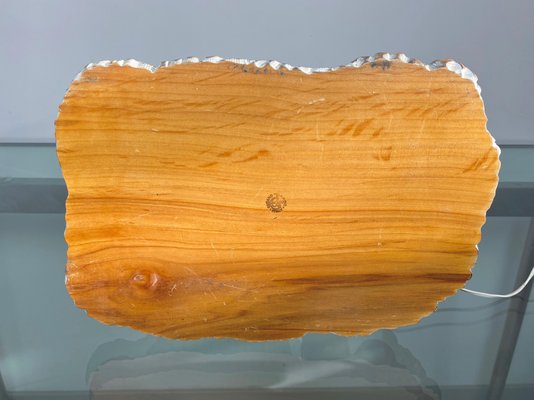 Italian Mill Table Lamp Ashtray in Hand-Carved Wood by Aldo Tura Macabo, 1960s-LYQ-1171658