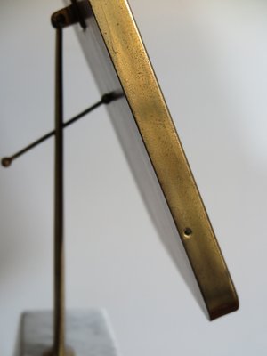 Italian Mirror in Brass and Marble, 1950s-CC-1457615