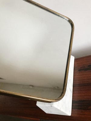 Italian Mirror in Brass and Marble, 1950s-CC-1457615