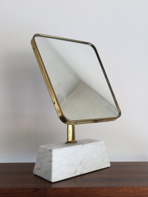 Italian Mirror in Brass and Marble, 1950s-CC-1457615