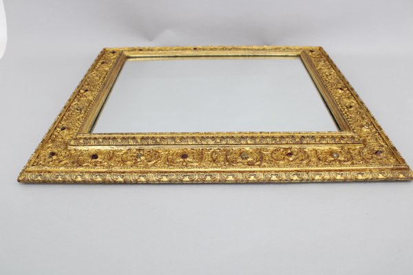 Italian Mirror with Gilt Wood Frame, 1940s-TZ-1800668