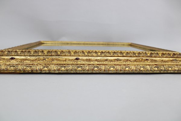 Italian Mirror with Gilt Wood Frame, 1940s-TZ-1800668