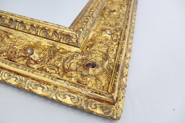 Italian Mirror with Gilt Wood Frame, 1940s-TZ-1800668