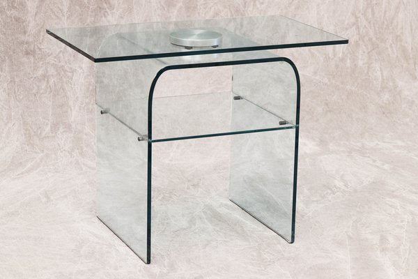 Italian Mobile Table in Crystal from Fiam, 1983-PTH-1444752