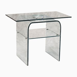 Italian Mobile Table in Crystal from Fiam, 1983-PTH-1444752