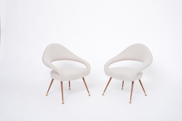 Italian Model DU 55 P Armchairs by Gastone Rinaldi from Rima, 1960s, Set of 2-FN-1520411