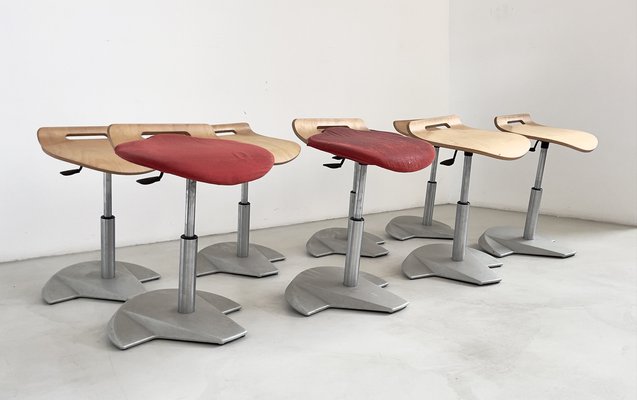 Italian Model Oibò Stools from Fratelli Tagliabue, 1980s, Set of 8-IEW-1279744