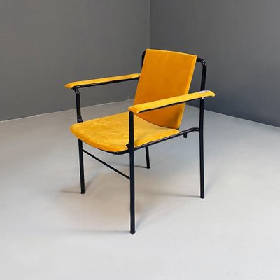 Italian Moder Movie Chair Mario in Steel and Fabric by Marenco for Poltrona Frau, 1970s-GDD-1324656