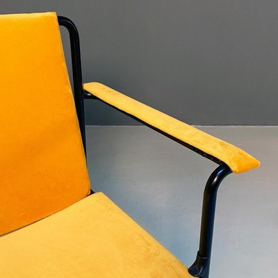 Italian Moder Movie Chair Mario in Steel and Fabric by Marenco for Poltrona Frau, 1970s-GDD-1324656