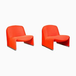 Italian Modern Alky Chairs by Giancarlo Piretti for Anonima Castelli, 1970s, Set of 2-GDD-1444431