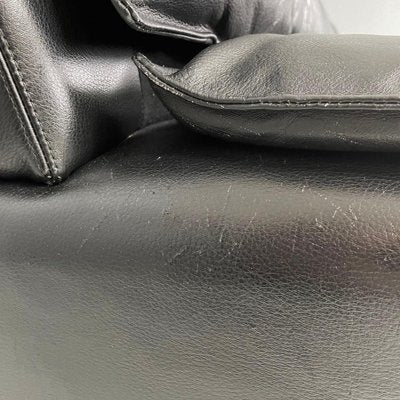 Italian Modern Black Leather Sofa by Carlo Bartoli Rossi for Albizzate, 1970s-GDD-1819715