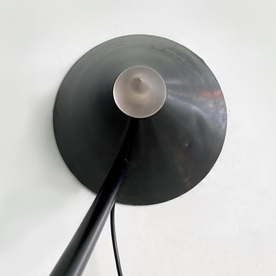 Italian Modern Black Metal and Plastic Yang Floor Lamp attributed to Bieffeplast, 1980s-GDD-1386622