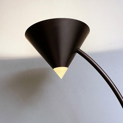 Italian Modern Black Metal and Plastic Yang Floor Lamp attributed to Bieffeplast, 1980s-GDD-1386622