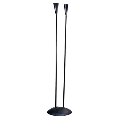 Italian Modern Black Metal Floor Lamp, 1990s-GDD-1394551