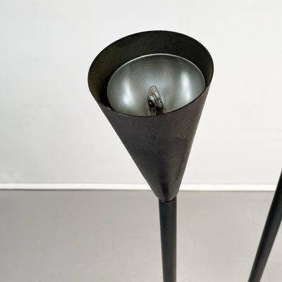 Italian Modern Black Metal Floor Lamp, 1990s-GDD-1394551