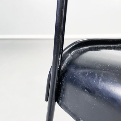 Italian Modern Black Steel Chairs Omstak by Rodney Kinsman Bieffeplast, 1970s, Set of 2-GDD-1396829