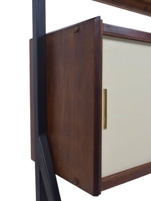 Italian Modern Cabinet with Colored Sliding Doors, Italy, 1970s-UQV-1008723