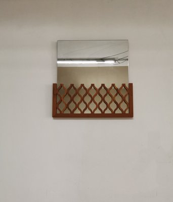 Italian Modern Cherrywood Mirror from Calligaris, 1990s-ZST-635723