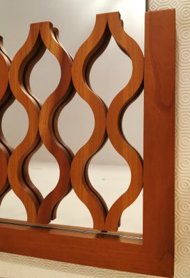 Italian Modern Cherrywood Mirror from Calligaris, 1990s-ZST-635723