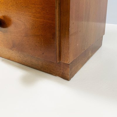 Italian Modern Chest of Drawers in Wood with Spherical Handle, 1980s-GDD-1818119