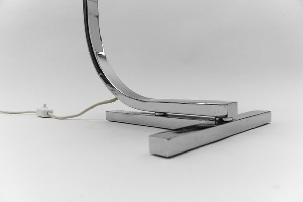 Italian Modern Chrome Glass Table Desk Lamp by Franco Albini for Sirrah, 1960s-KQB-1717988