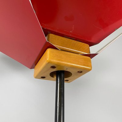 Italian Modern Floor Lamp in Red Metal, 1970s-GDD-2027435