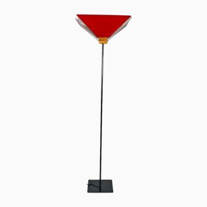 Italian Modern Floor Lamp in Red Metal, 1970s-GDD-2027435