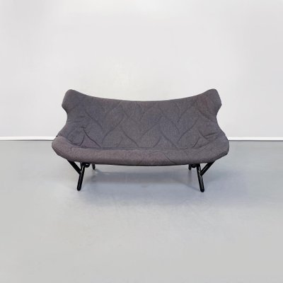 Italian Modern Foliage Sofa in Grey Fabric and Black Iron from Kartell, 2000s-GDD-1281042