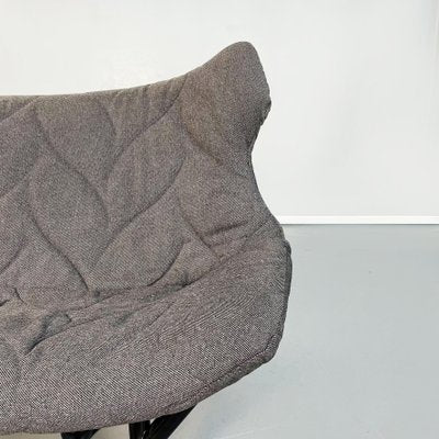 Italian Modern Foliage Sofa in Grey Fabric and Black Iron from Kartell, 2000s-GDD-1281042