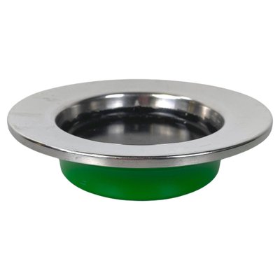 Italian Modern Green Plastic and Metal Ashtray by Gino Colombino for Kartell, 1970s-GDD-1781076