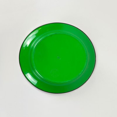 Italian Modern Green Plastic and Metal Ashtray by Gino Colombino for Kartell, 1970s-GDD-1781076