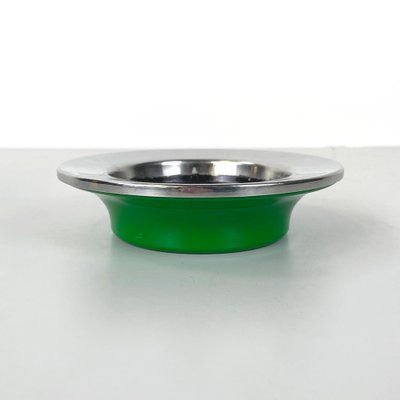 Italian Modern Green Plastic and Metal Ashtray by Gino Colombino for Kartell, 1970s-GDD-1781076