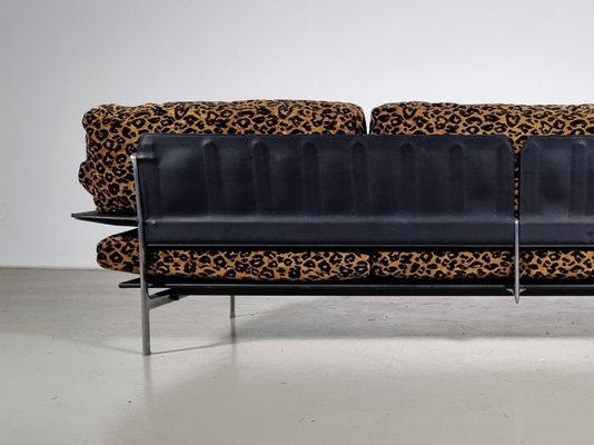 Italian Modern Leopard Velvet Diesis Sofa by Antonio Citterio for B&B, 1970s-UJI-1735618