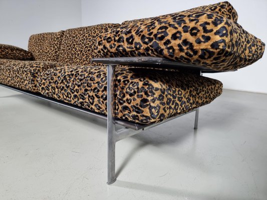 Italian Modern Leopard Velvet Diesis Sofa by Antonio Citterio for B&B, 1970s-UJI-1735618