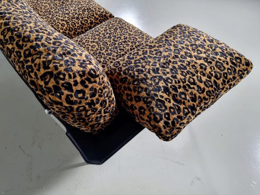 Italian Modern Leopard Velvet Diesis Sofa by Antonio Citterio for B&B, 1970s-UJI-1735618