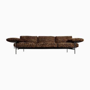 Italian Modern Leopard Velvet Diesis Sofa by Antonio Citterio for B&B, 1970s-UJI-1735618